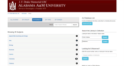 Desktop Screenshot of libguides.aamu.edu
